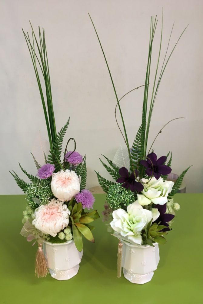 華やかなプリザーブドフラワーの供花