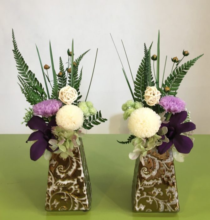 コンパクトなプリザーブドフラワー