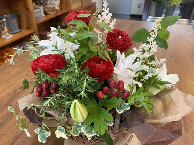 お誕生日に、お花のプレゼント