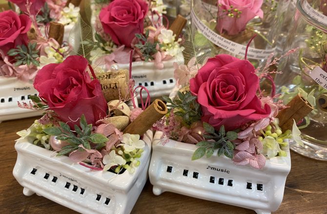 🎹ピアノのプリザーブドオブジェ